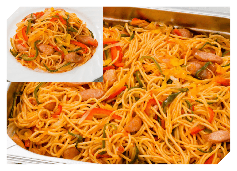 スパゲッティナポリタン スチコンレシピ | 画像