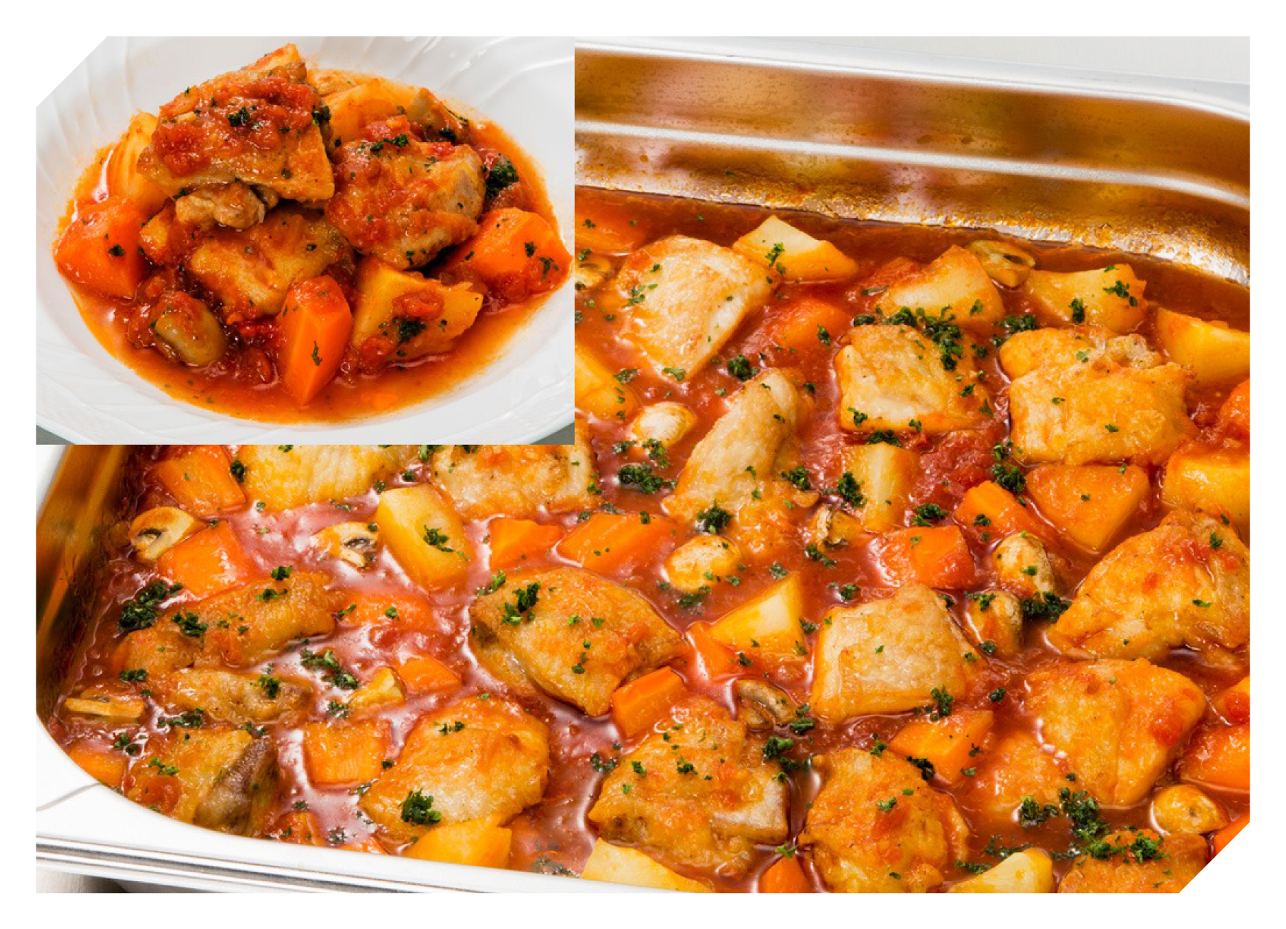 チキンのトマト煮込み スチコンレシピ | 画像