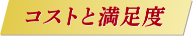 コストと満足度
