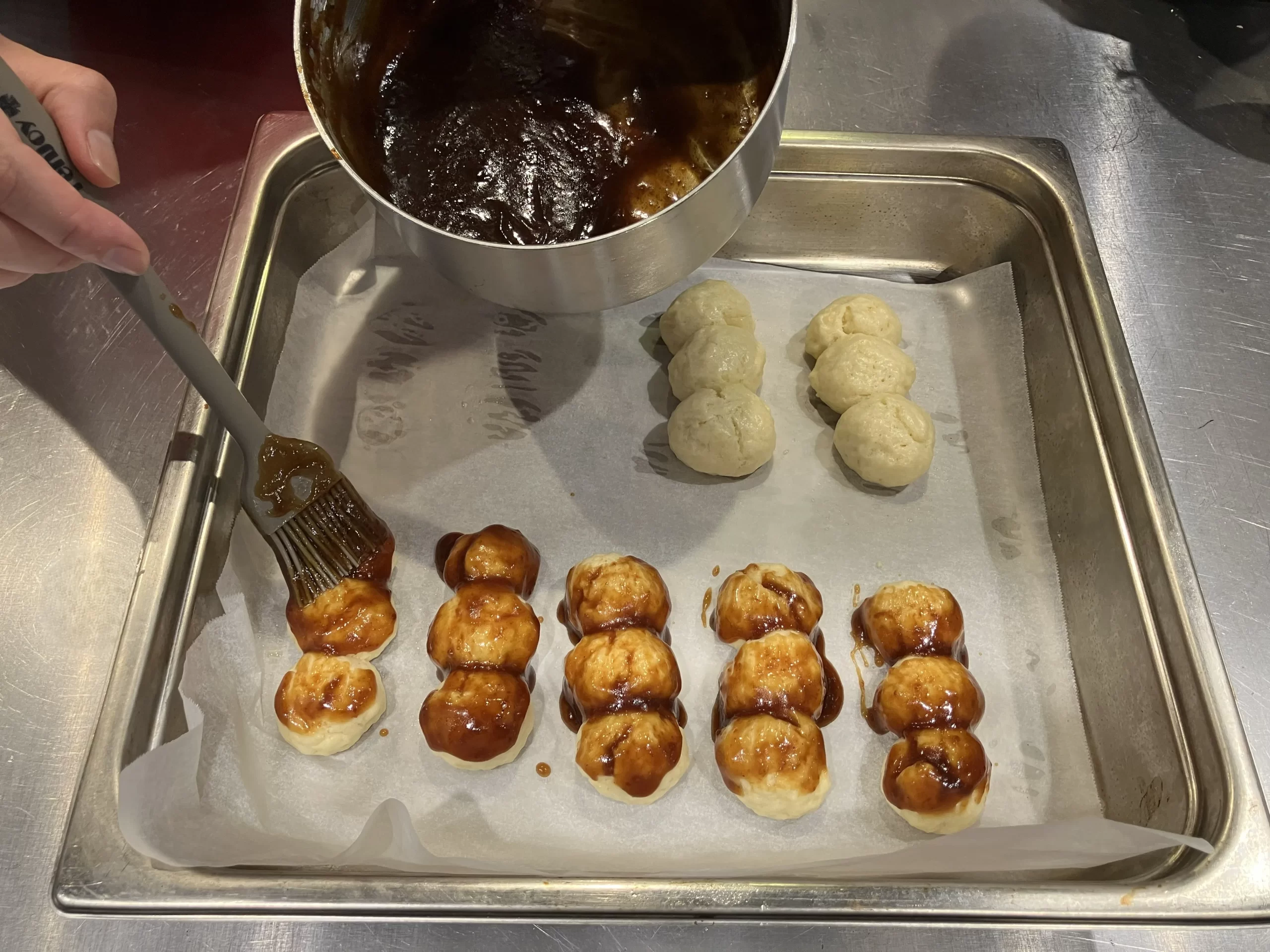工程 | 焼きまんじゅう